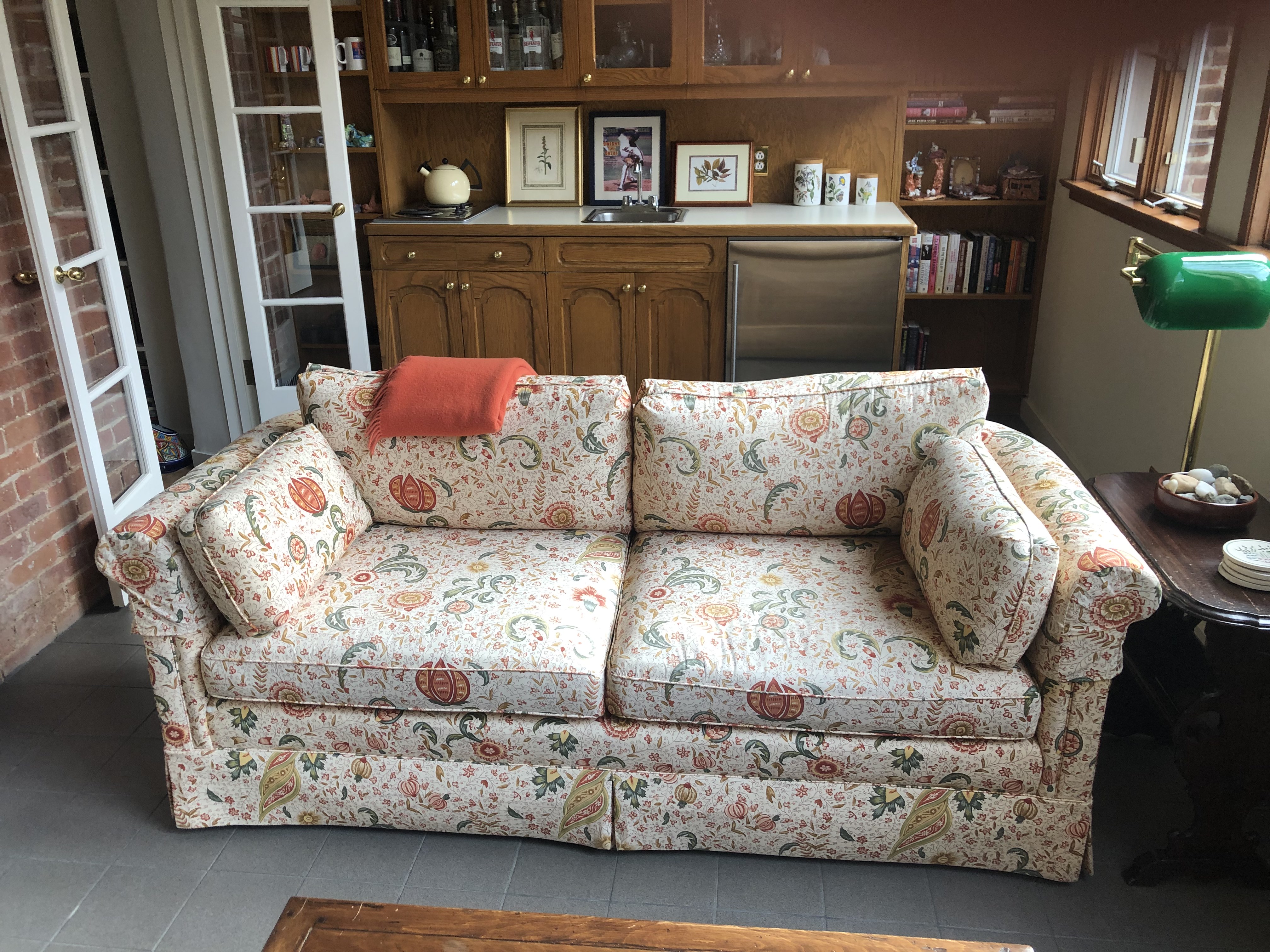 Paisley pattern sofa