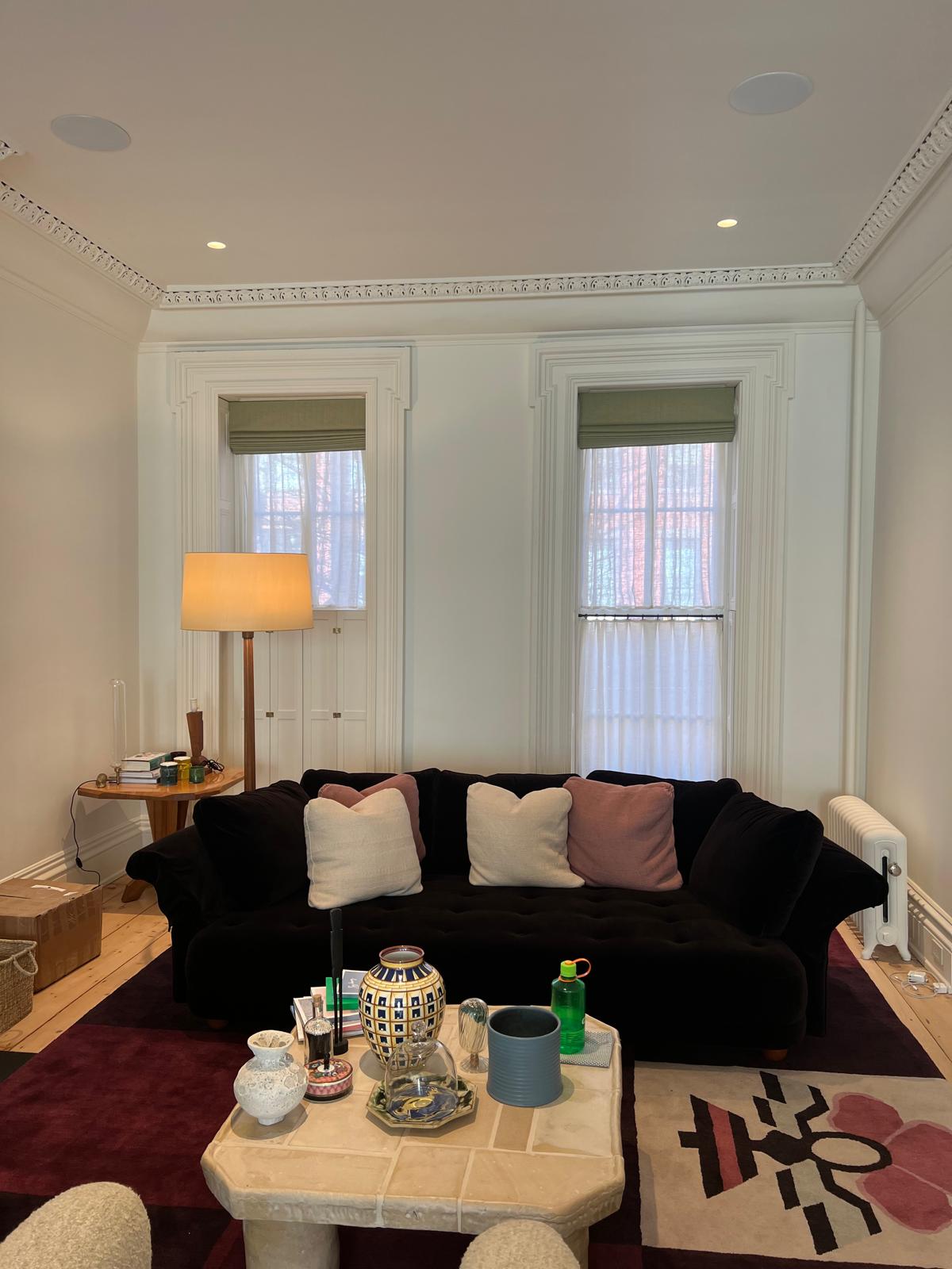 Custom upholstered bunk installation