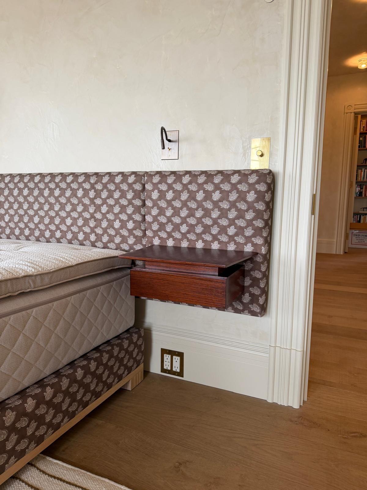 Upholstered headboard detail